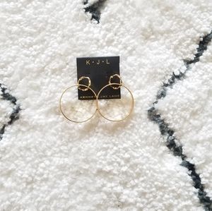Brand new Kenneth Jay Lane hoop earrings